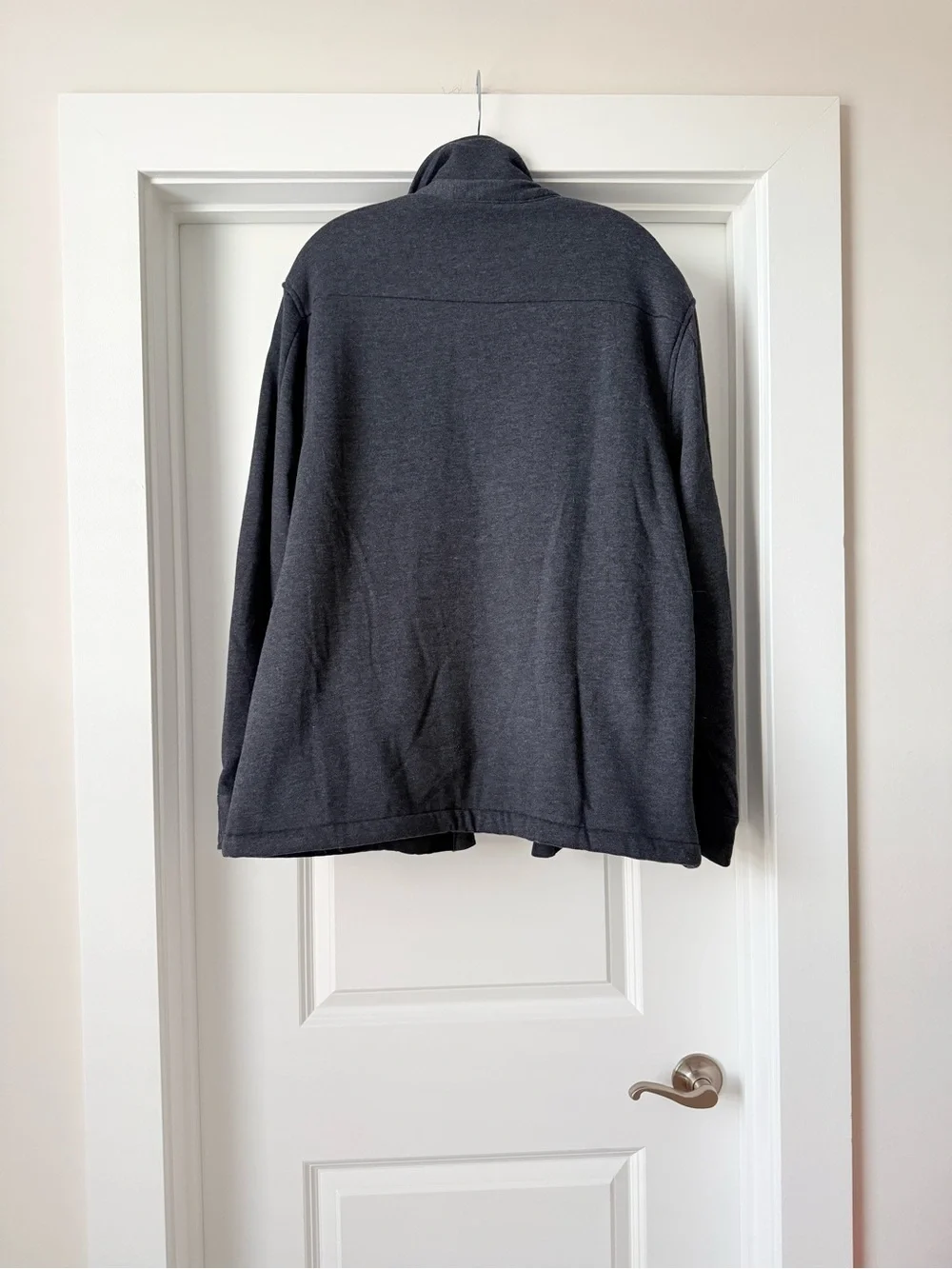 Men's Charcoal Sherpa-Lined Coat Fleece Jacket Brand New w Tags